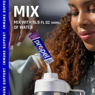 Propel Electrolyte Enhanced Water Drink Mix - Grape Variety Pack