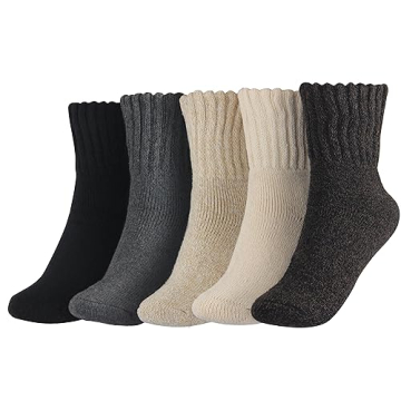 BenSorts Cozy Wool Winter Socks - Thick Warm Crew Socks for Women