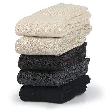 BenSorts Women Winter Solid Socks - Cozy and Thick Warm Wool