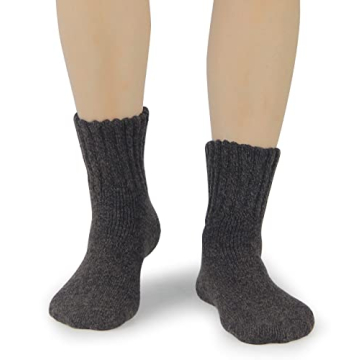 BenSorts Women Winter Solid Socks - Cozy and Thick Warm Wool