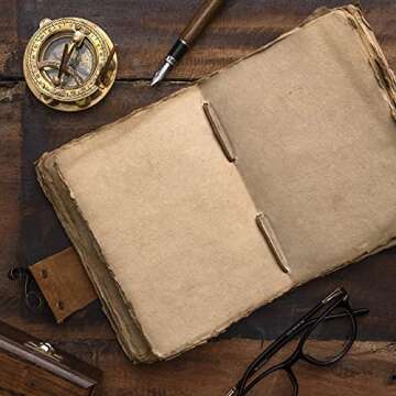 Vintage Leather Journal with Lock - Perfect for Creatives