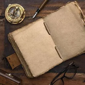 Vintage Leather Journal with Lock - Perfect for Creatives
