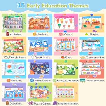 JoyCat Preschool Busy Book, Fun Learning Activities for Kids