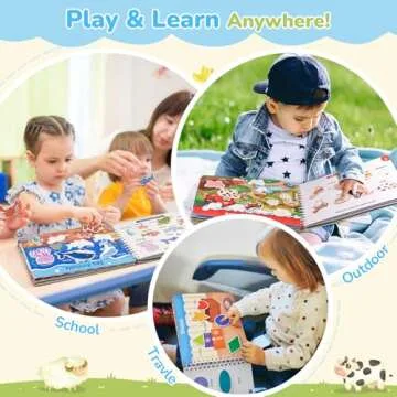 JoyCat Preschool Busy Book, Fun Learning Activities for Kids