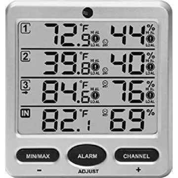 Ambient Weather WS-10-X4 Thermo-Hygrometer with Sensors