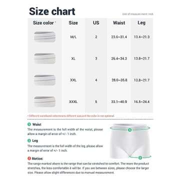 HANSILK Mesh Postpartum Underwear High Waist Reusable Post Bay C-Section Recovery Maternity Panties for Women Washable Mesh Panties (6 Pack, M/L)
