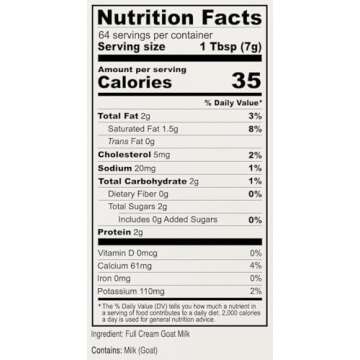 Premium Goat Milk Powder - Gluten Free & Non-GMO