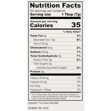 Premium Goat Milk Powder - Gluten Free & Non-GMO