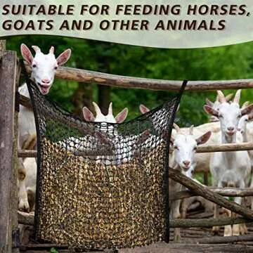 Fabbay Slow Feed Hay Feeder Bags for Horses & Goats
