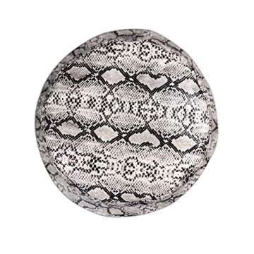 Joylife Snakeskin Print Bucket Hat Trendy PU Fisherman Hats Unisex Reversible Packable Cap