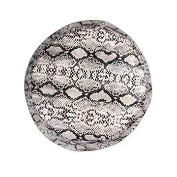 Joylife Snakeskin Print Bucket Hat Trendy PU Fisherman Hats Unisex Reversible Packable Cap