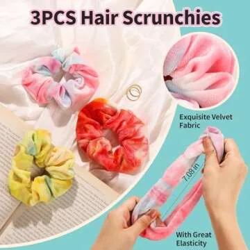 LEOBRO Spa Headband and Scrunchies Set for Women