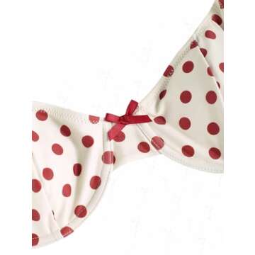 Seamoly Vintage Polka Dots Bikini Set for Beach Fun