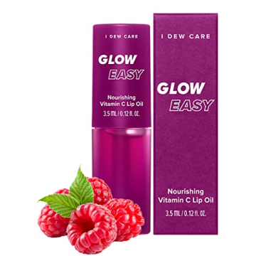 I DEW CARE Korean Lip Oil Gloss - Glow Easy | with Jojoba Seed Oil with Vitamin C, Pigmented Glossy ...