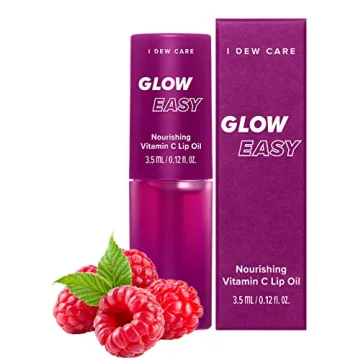 I DEW CARE Korean Lip Oil Gloss - Glow Easy | with Jojoba Seed Oil with Vitamin C, Pigmented Glossy ...