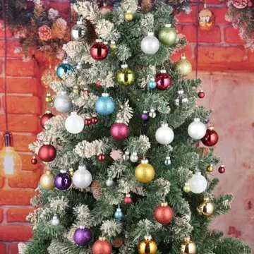 100ct Shatterproof Christmas Balls Decorations Set for Holiday