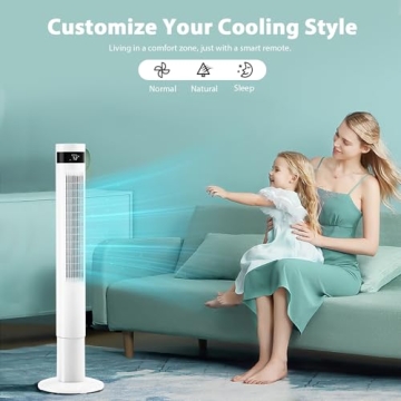 Antarctic Star Quiet Tower Fan Remote Control Cooling