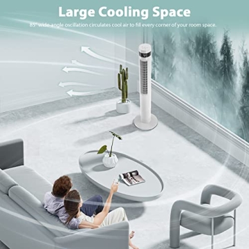 Antarctic Star Quiet Tower Fan Remote Control Cooling