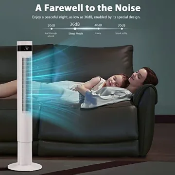 Antarctic Star Quiet Tower Fan Remote Control Cooling