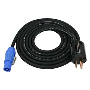 BESCOOS Toronce Professional Hand-Built 14 AWG Male NEMA5-15P to SACFCA PowerCon Cable (10Feet)