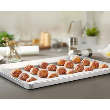 TeamFar Heavy Duty Baking Sheet Set, Stainless Steel 2-Piece Baking Pans