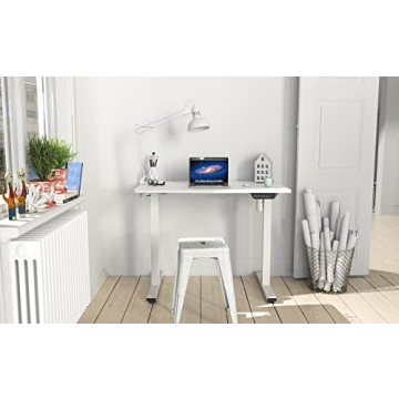 SHW Electric Height Adjustable Desk with Memory Preset