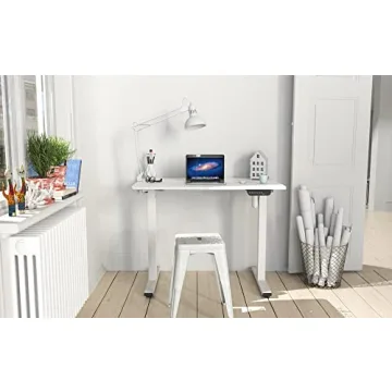 SHW Electric Height Adjustable Desk with Memory Preset