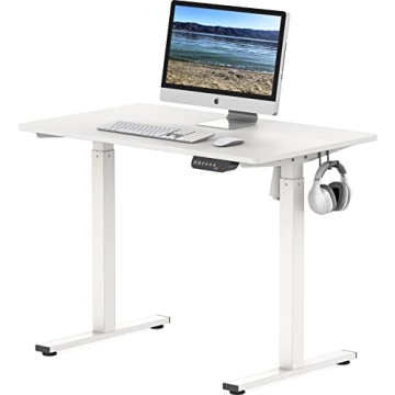 SHW Electric Height Adjustable Desk with Memory Preset