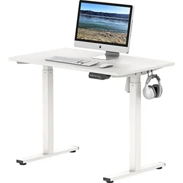 SHW Electric Height Adjustable Desk with Memory Preset