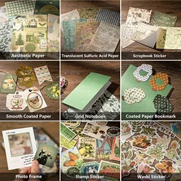 Vintage Junk Journal Supplies Aesthetic Scrapbooking Kit