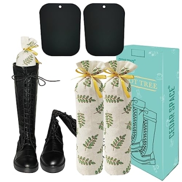 Innovative Boot Storage Organizer with Cedar Boot Shapers for Tall Boots