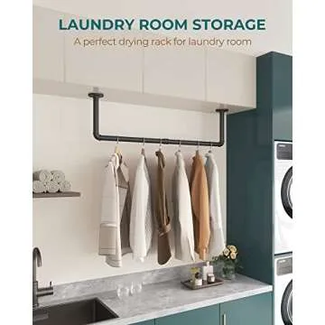 Stylish OROPY Industrial Pipe Clothes Rack Set of 2