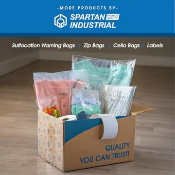 Spartan 10 x 13 Clear Poly Bags - 1000 Count Self Seal