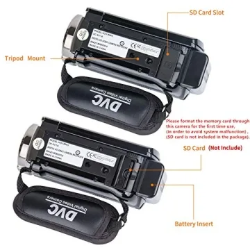 Full HD kicteck Video Camcorder with 16X Zoom