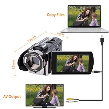 Full HD kicteck Video Camcorder with 16X Zoom