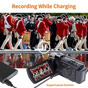 Full HD kicteck Video Camcorder with 16X Zoom