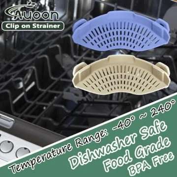 AUOON Clip On Strainer for Easy Kitchen Draining Tools