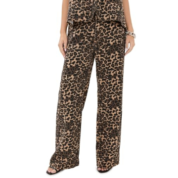 Lioness Women's Top Model Jeans - Stylish Leopard Print Denim