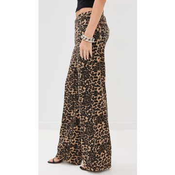 Lioness Leopard Print Women's Denim Jeans for Stylish Comfort