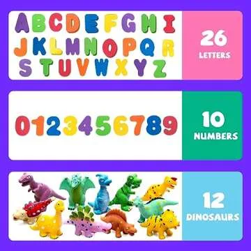 Hely Cancy No Hole Dinosaur Bath Toys for Toddler Fun