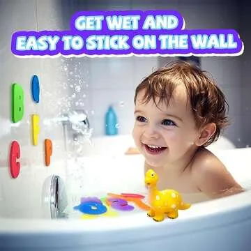 Hely Cancy No Hole Dinosaur Bath Toys for Toddler Fun