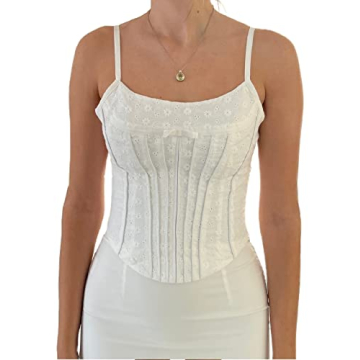 Stylish Women Lace Trim Cropped Camis Tank Tops Online