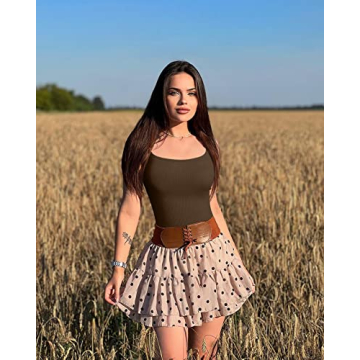 OQQ Women's 3 Piece Ribbed Yoga Bodysuit - Perfect for Workouts