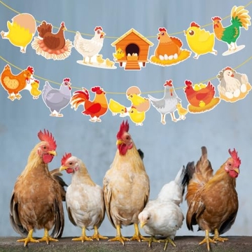 Vibrant Chicken Party Banners for All Celebrations