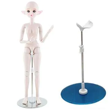 Flosky Adjustable 1/3 1/4 Doll Display Stand for Collection