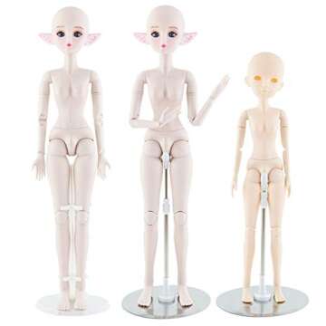 Flosky Adjustable 1/3 1/4 Doll Display Stand for Collection