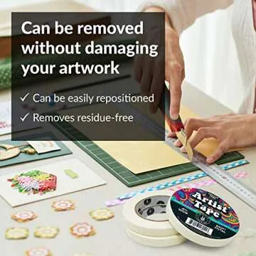 Removable Artist Tape for Watercolor & Creative Projects