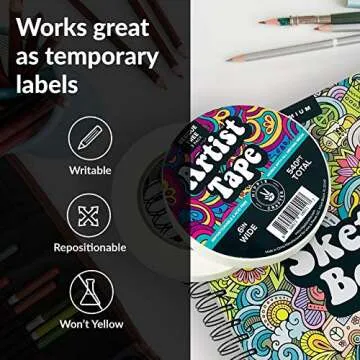 Removable Artist Tape for Watercolor & Creative Projects