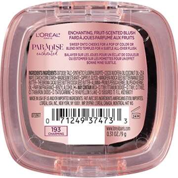 L’Oréal Paris Cosmetics Paradise Enchanted Fruit-Scented Blush Makeup for Radiance