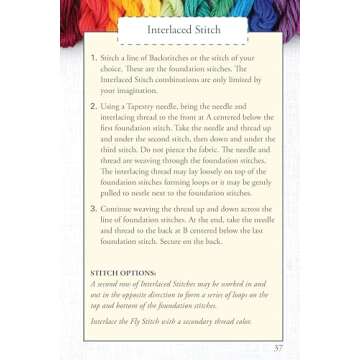 Hand Embroidery Stitches Carry-Along Guide for All